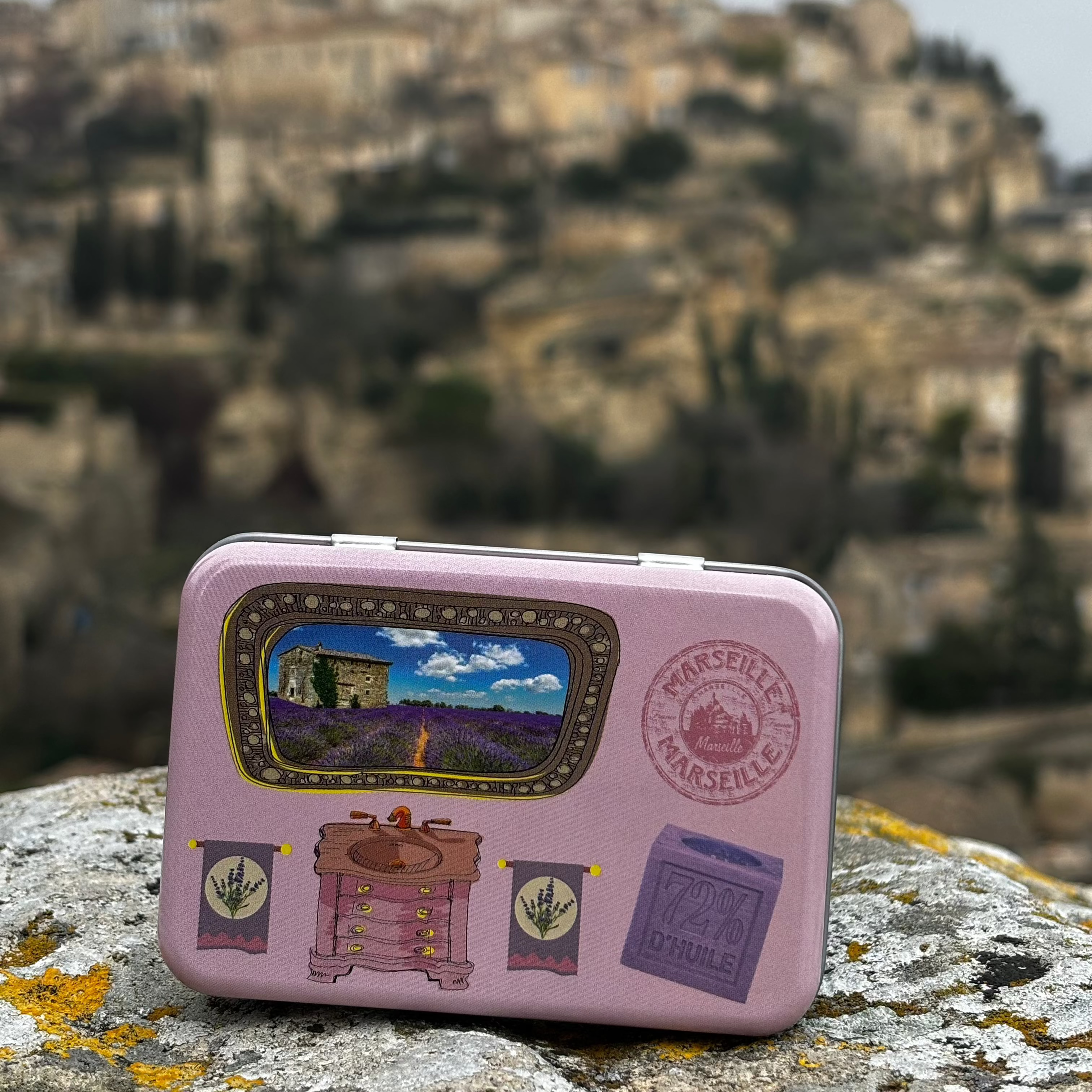 Porte-Savon Métallique Rose