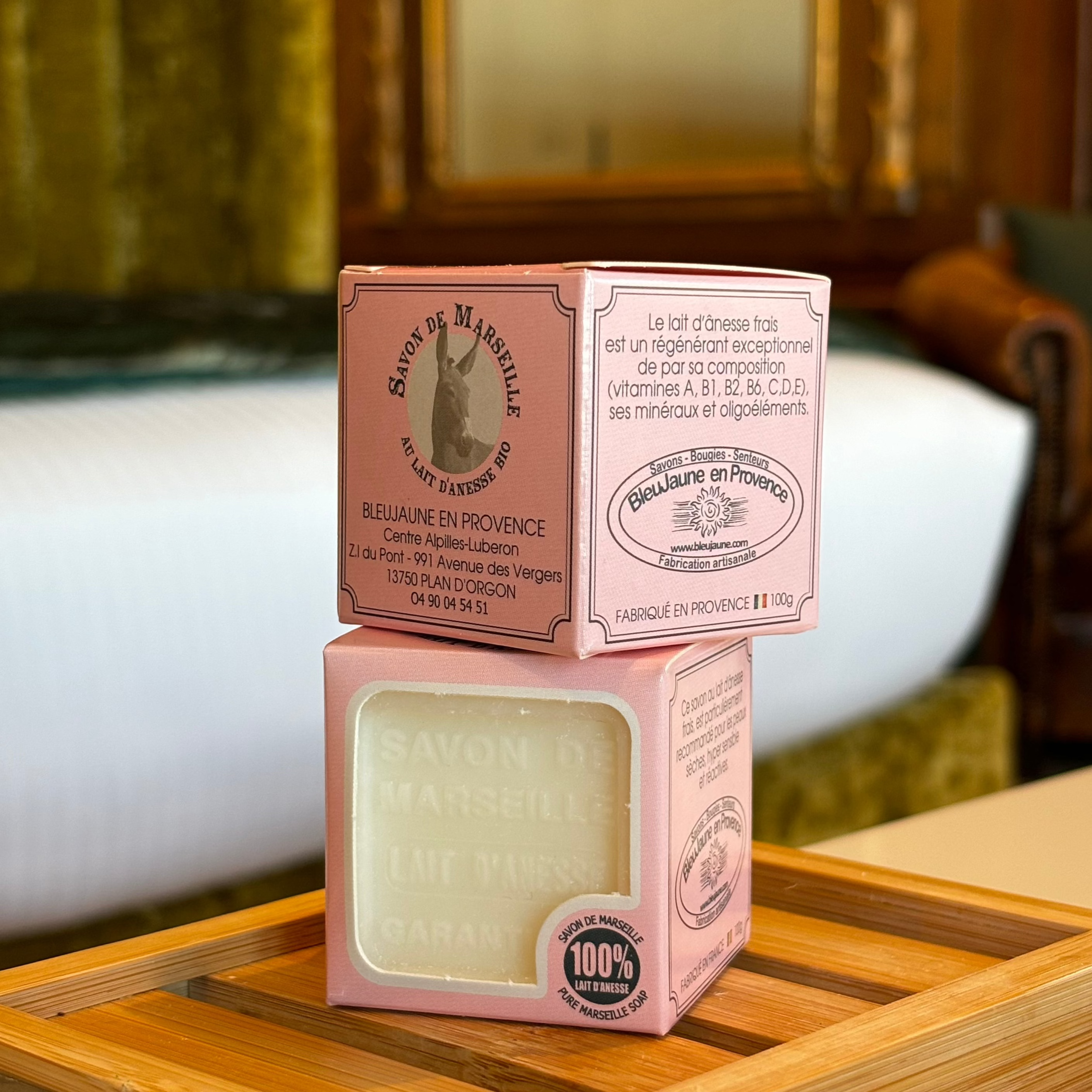 Savon Lait d'ânesse Bio 100g Cube