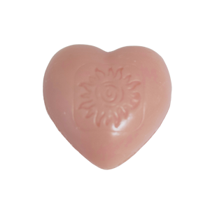 Mini Coeur de savon de Marseille Coeur parfum Rose Eglantine
